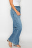 bytos Full Size High Rise Wide Leg Jeans with Pockets