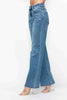 bytos Full Size High Rise Wide Leg Jeans with Pockets