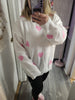 Oversized Knitted Heart sweater