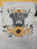 Sunflowers & Highland cows