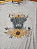 Sunflowers & Highland cows